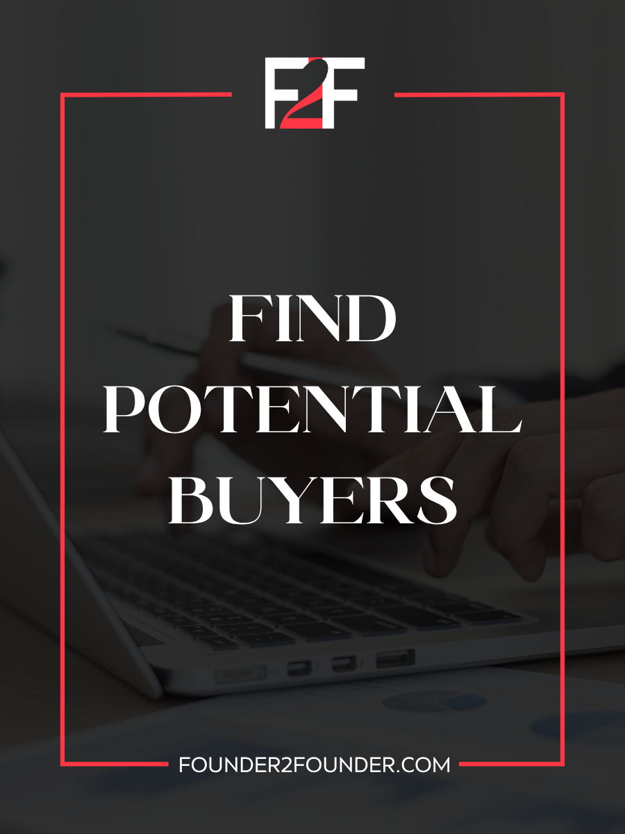 Where to find potential buyers for your business - founder exit strategy blog post graphic